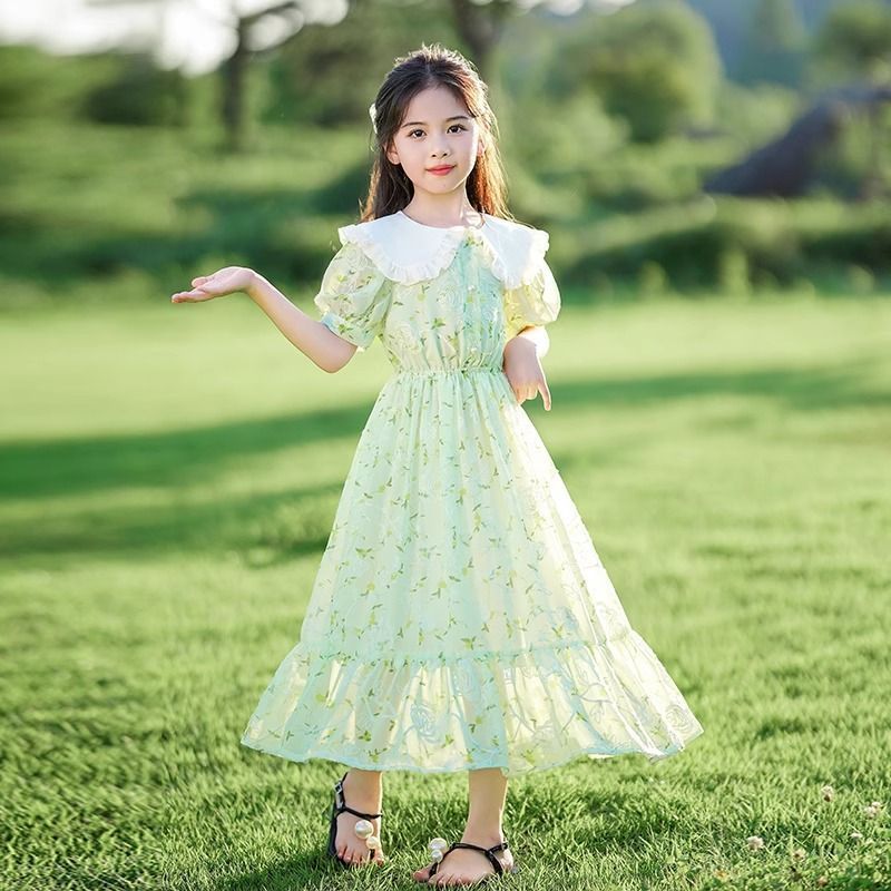 女童夏季连衣裙2026儿童新款洋气公主裙女中大童夏装女孩裙子夏天