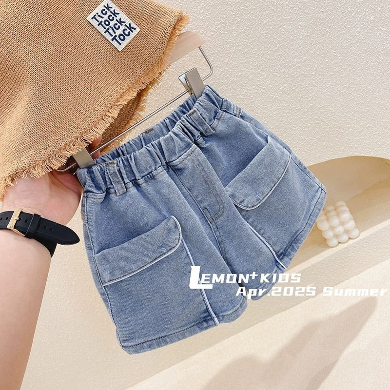 女童牛仔短裤2026夏季新款韩版儿童洋气宽松热裤外穿中小童裤子