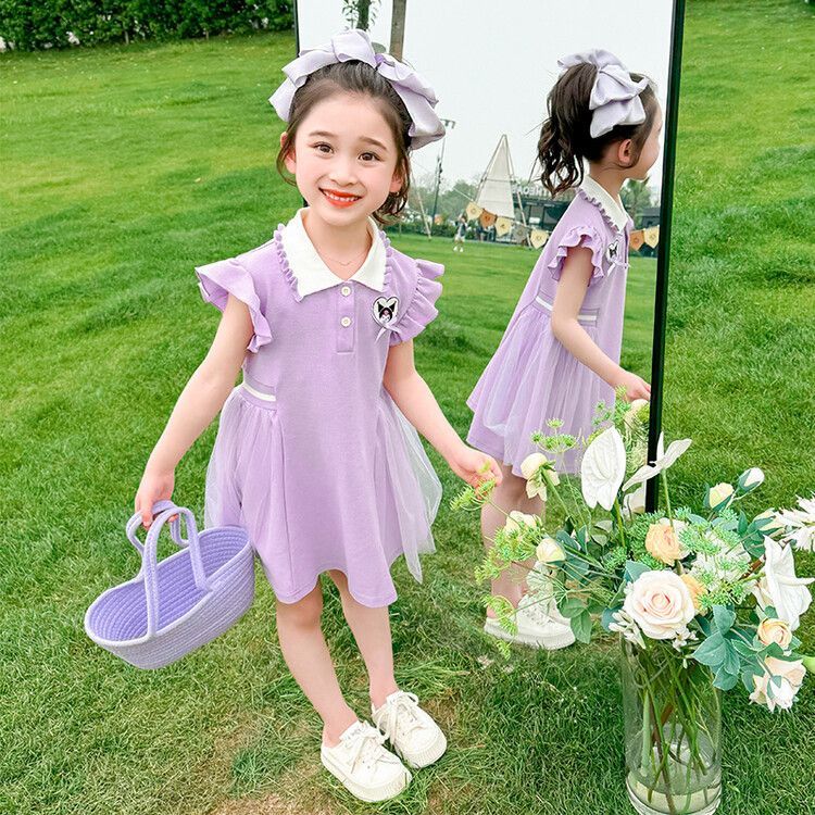 女童库洛米连衣裙夏季2026新款儿童polo裙子洋气女宝宝公主裙韩版