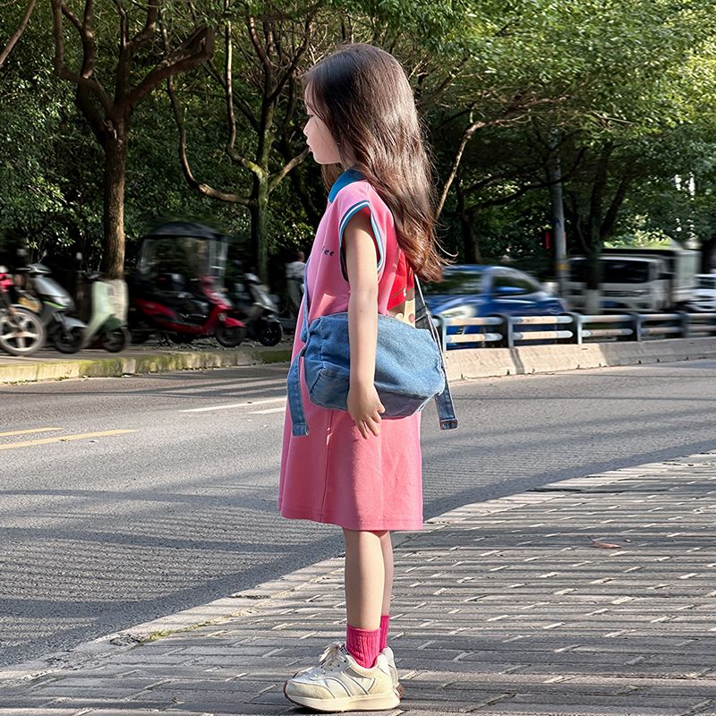 儿童裙子夏装2026新款女童夏季洋气公主裙女孩夏款炸街POLO连衣裙