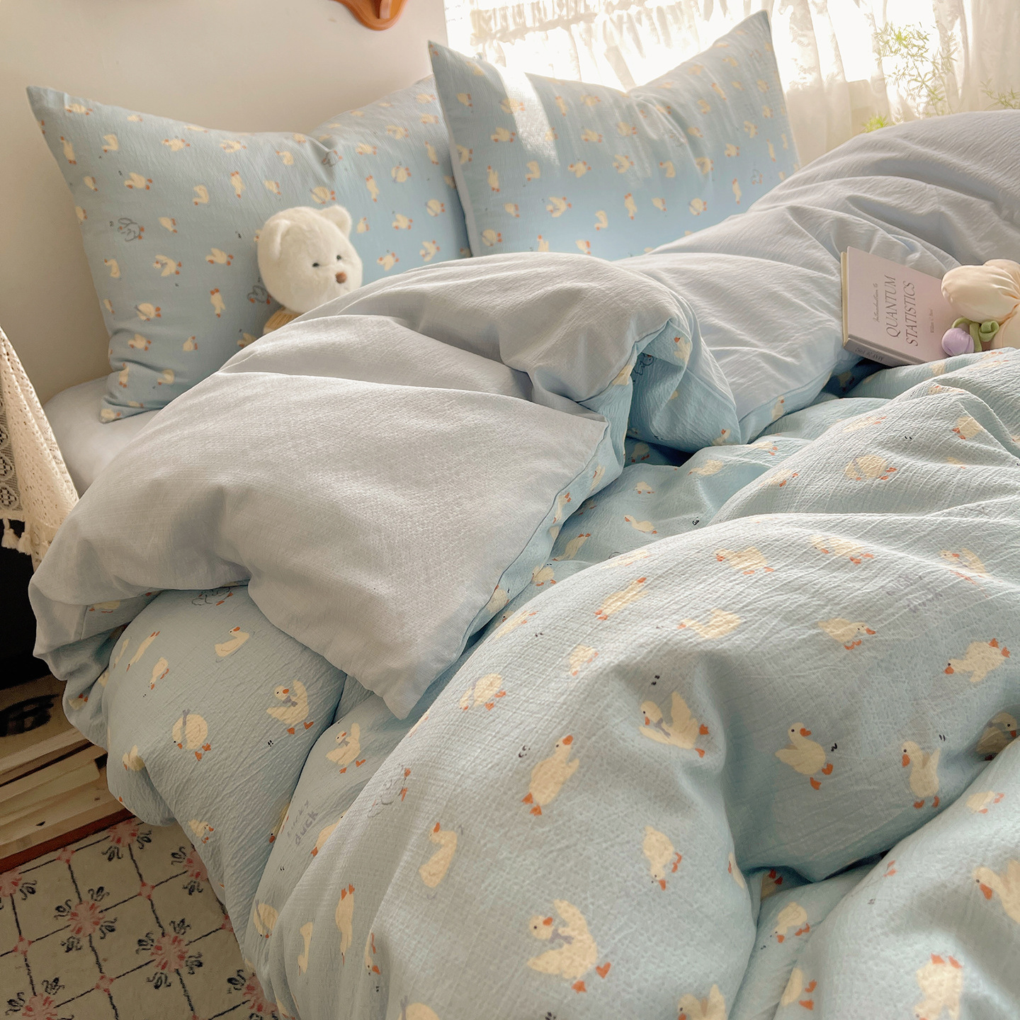 A类双层纱三四件套被套