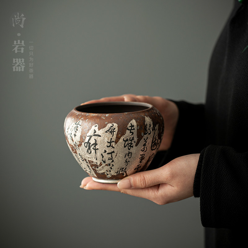 中式复古陶瓷茶洗家用茶渣缸水盂功夫茶具泡茶配件茶杯洗粗陶水洗,餐饮具,茶道/零配,淘宝优惠券,粉丝福利购,淘宝优惠卷