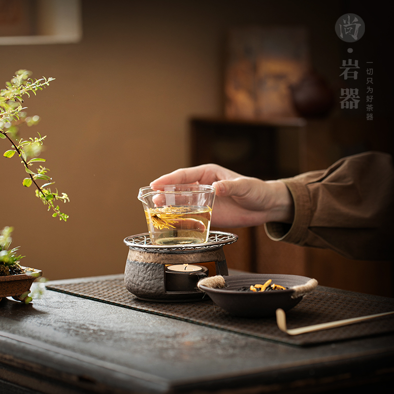 粗陶烤茶器公道杯加热保温底座