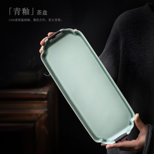尚岩陶瓷托盘日式风隔热功夫茶具