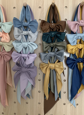 lulu cake直条巾蝴蝶结水手服配饰衬衫手打领结搭配环扣女