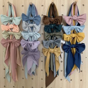 lulu cake直条巾蝴蝶结水手服配饰衬衫手打领结搭配环扣女