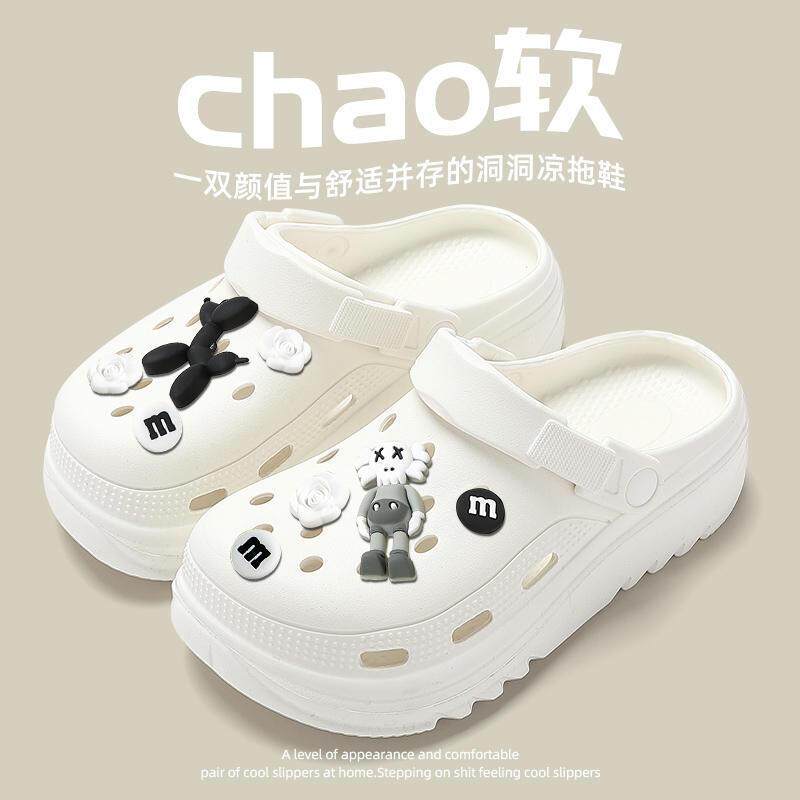超萌软妹风~ins可爱图案洞洞鞋女