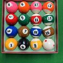 十六彩桌球杆斯诺克球子标准大号台球用品 黑八水晶台球子美式 包邮