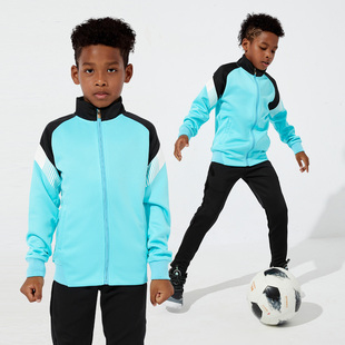 儿童足球训练服男童秋冬季长袖外套定制球衣运动队服足球运动套装