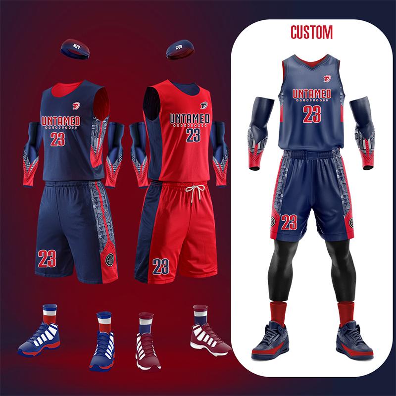 双面篮球服套装男印字运动训练服学生个性队服定制背心两面穿球衣