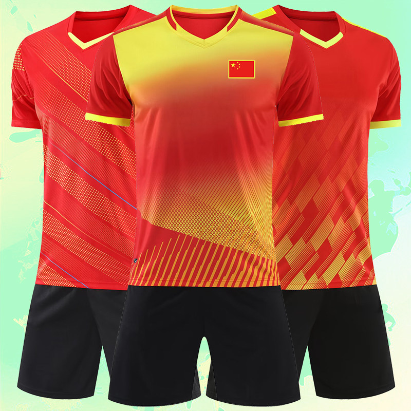 羽毛球服套装速干衣定制印字龙舟服短袖乒乓球网球服男女跑步跳绳