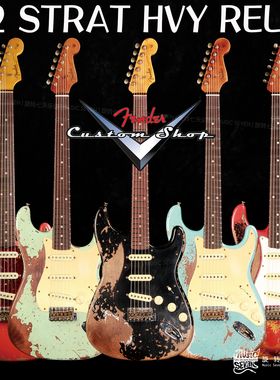 旋七定制 Fender Customshop 62 Strat Heavy Relic 做旧 电吉他