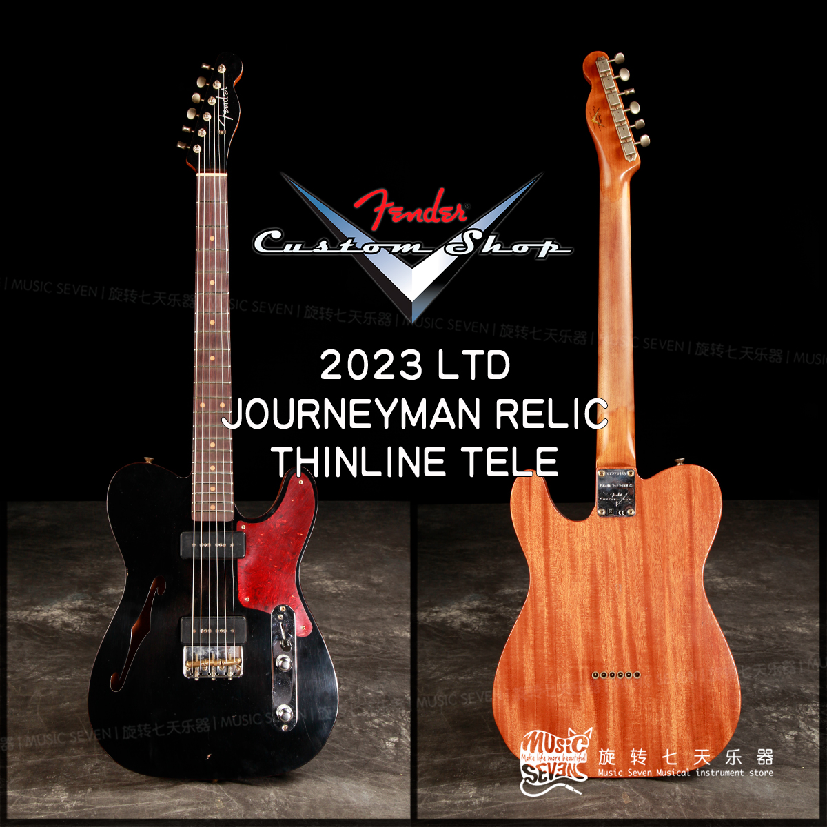 Fender Customshop LTD Dual P90 Thinline Journeyman 电吉他