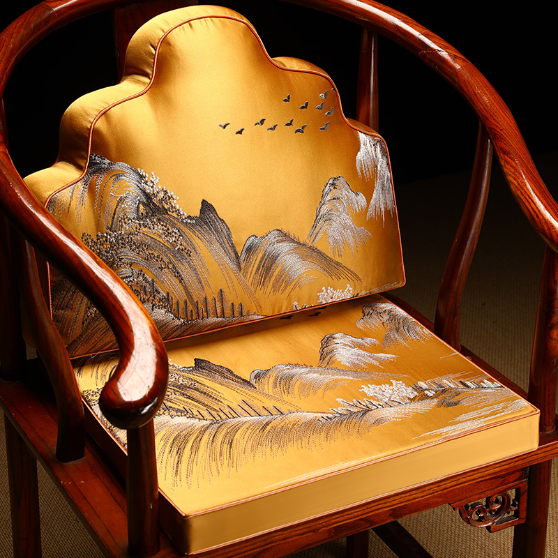 茶椅垫坐垫靠山靠垫一体红木沙发抱枕办公室腰靠背中式腰枕靠包
