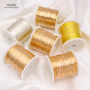 14K包金保色铜丝线软线DIY手工材料绕线首饰品定型100米专用线材