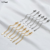 铜镀18k包金保色延长链自制手链项链尾链加龙虾扣手工diy饰品配件