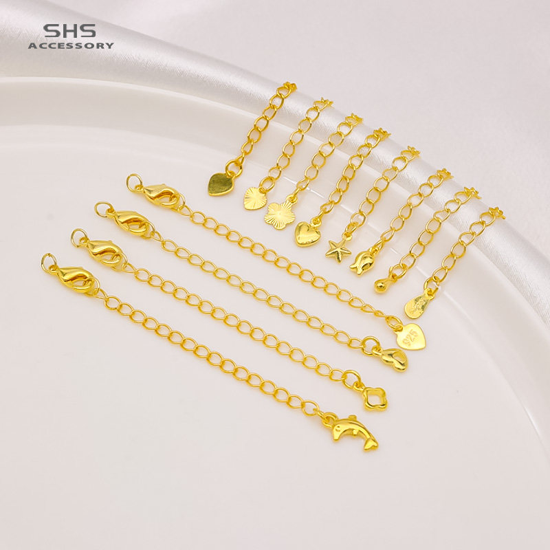 18K包金保色延长链带弹簧龙虾扣尾链DIY手链锁骨项链加长链配件,饰品/流行首饰/时尚饰品新,链条,淘宝优惠券,粉丝福利购,淘宝优惠卷