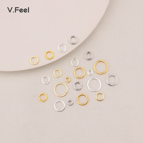 18k包金保色闭口圆环连接收尾扣