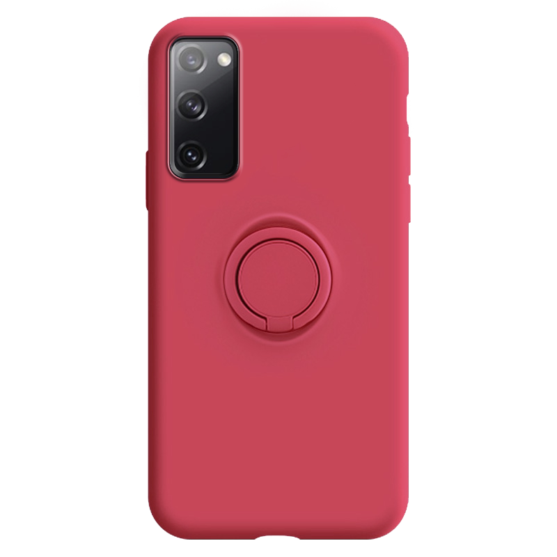 适用于三星s20FE手机壳s21fe液态硅胶Galaxys20fe全包防摔5g指环支架软壳s21f挂绳保护套超薄磨砂ins新款男女