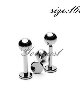 Youuus1钛合金耳钉耳饰 1.2mm粗基础钉一整个 植入级防过敏内螺旋