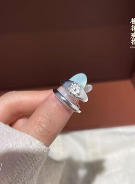 给阿嬷的情书同款足银9999梅花戒指老式国风复古纯银木棉花戒指环