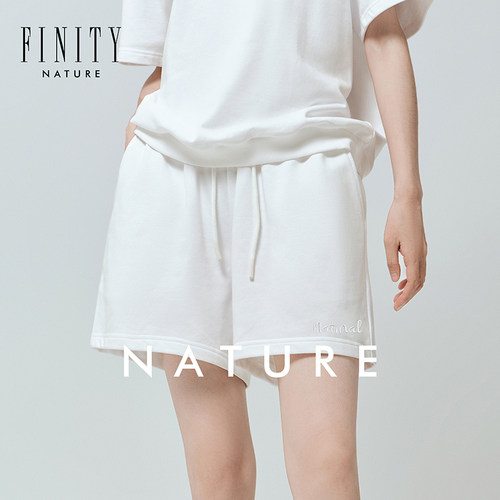 【NATURE系列】FINITY菲妮迪2024夏季简约系带短款休闲短裤女