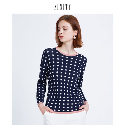 小香风毛针织衫圆领FINITY