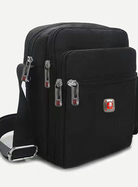 新款瑞士军刀男士斜跨包小斜挎手机包单肩小包防水大容量旅行背包