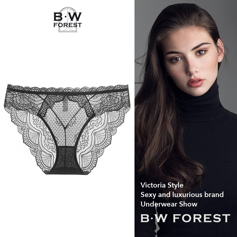维多利亚法式性感蕾丝网纱内裤女夏薄款纯欲2025新款中低腰三角裤