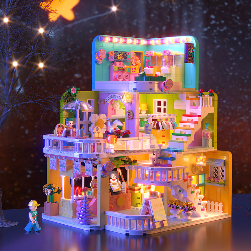 2026新款积木女孩子城堡公主别墅拼装益智玩具系列房子适用乐高