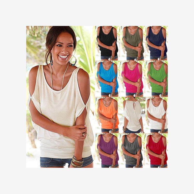 New women casual summer bat sleeve tshirts ladly blouse 11色