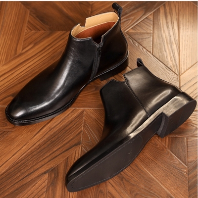 Men Chelsea Boots Winter Casual Suede Dress Boots Plus Size