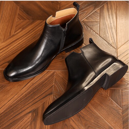 Men Chelsea Boots Winter Casual Suede Dress Boots Plus Size