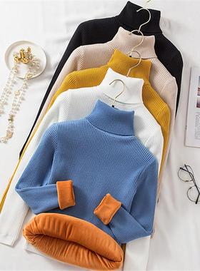 Winter Women Warm Knitted Turtleneck Sweater Pullover 女毛衣