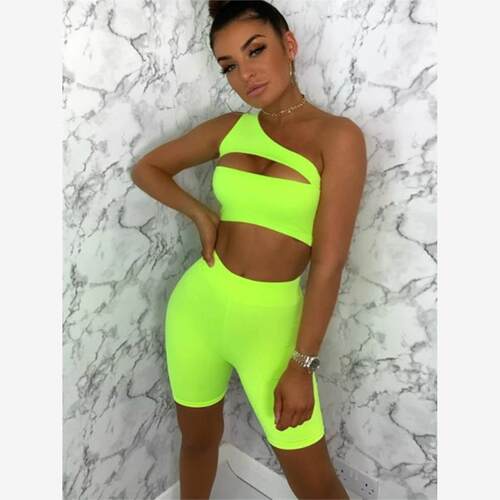 女背心短裤两件套装 костюмы women suits two piece sets
