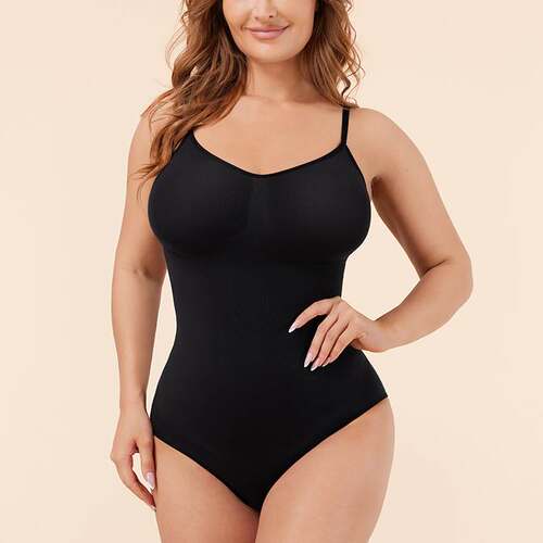 加强版开档三角美体塑身连体衣Open Triangle Shapewear Bodysuit