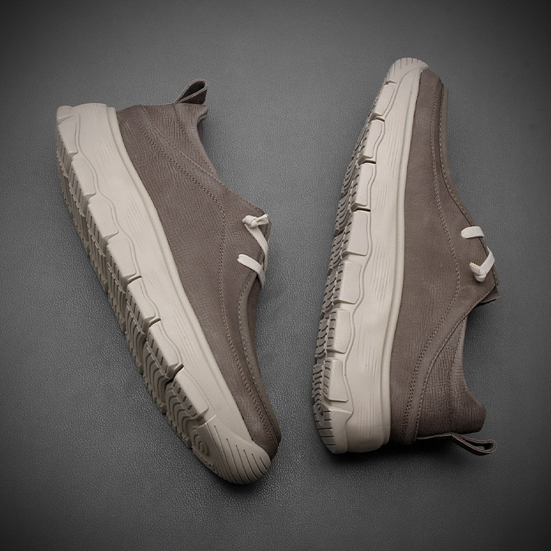 欧洲站高端男鞋真皮复古英伦皮鞋男士厚底工装板鞋一脚蹬乐福鞋男,流行男鞋,单鞋,淘宝优惠券,粉丝福利购,淘宝优惠卷