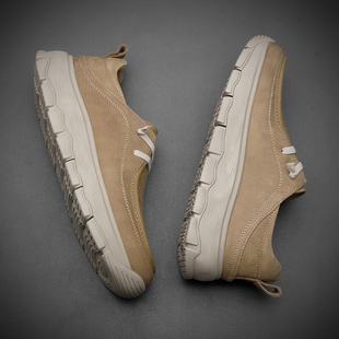 真皮时尚 厚底豆豆鞋 休闲鞋 一脚蹬板鞋 复古港风透气乐福鞋 2026春季