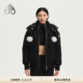 KNUCKLES MOOSE 女士鹅绒小剪刀羽绒服飞行员夹克 秋冬新品