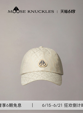 [早春新品]MOOSE KNUCKLES Monogram 男女同款印花小剪刀棒球帽
