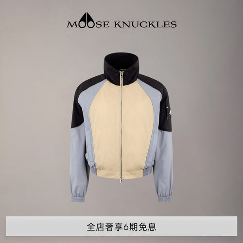 [早春新品]MOOSE KNUCKLES 女士撞色宽松短款防晒小剪刀休闲外套