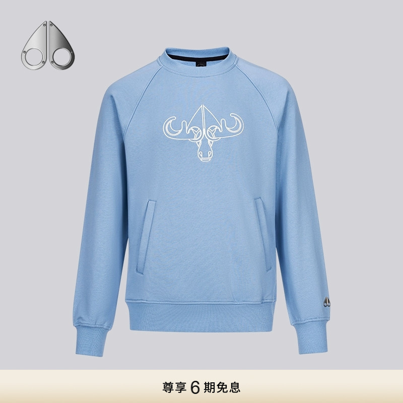 MOOSE KNUCKLES  PULLOVER 男士圆领套头卫衣