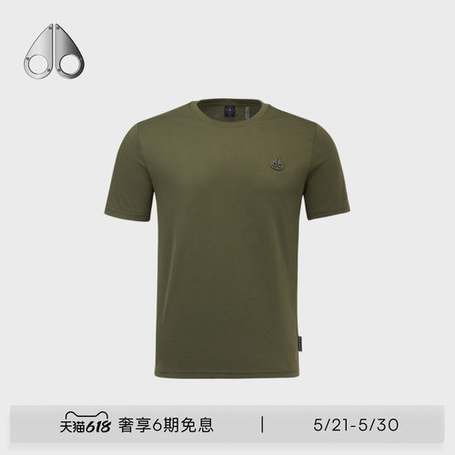 MOOSE KNUCKLES TEES  男士经典LOGO休闲T恤短袖