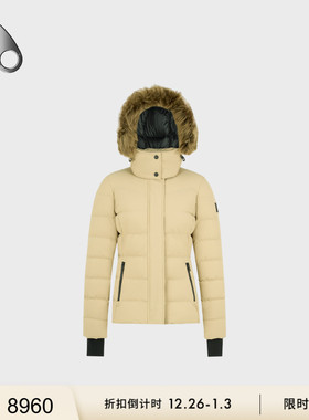 [限时7折]MOOSE KNUCKLES NYLUXE 女士秋冬保暖鹅绒小剪刀羽绒服