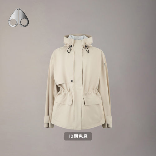 [早春新品]MOOSE KNUCKLES 女士简约中长款风衣小剪刀休闲外套