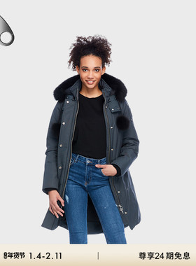 MOOSE KNUCKLES 女士中长款小剪刀羽绒服派克服