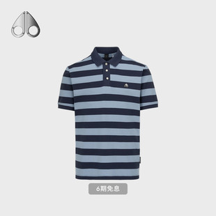 POLO MOOSE PIQUE 条纹休闲宽松短袖 POLO衫 男士 KNUCKLES STRIPE