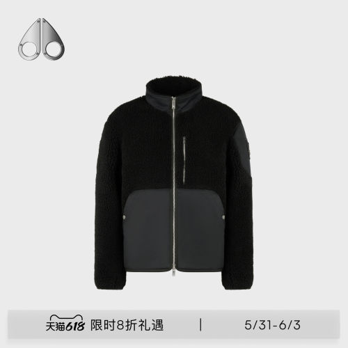 MOOSE KNUCKLES 男士拼色立领休闲夹克外套