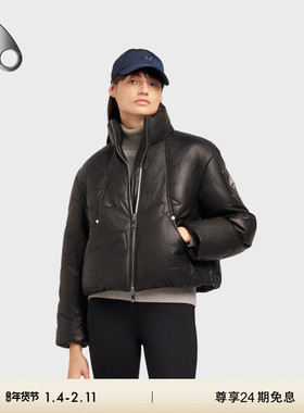 [秋冬新品]MOOSE KNUCKLES PUFFER女士鹅绒小剪刀皮质羽绒服