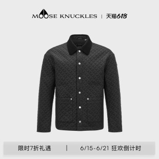 MOOSE KNUCKLES MONOGRAM QUILTED男士翻领夹克外套